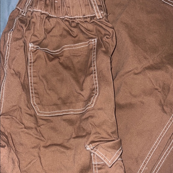 Rue21 Brown Cargo Jeans Relaxed Fit - Picture 9 of 10